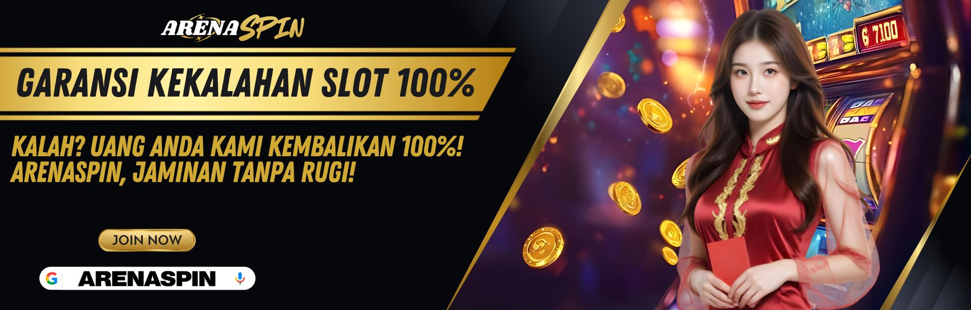 GARANSI KEKALAHAN PERMAINAN SLOT 100%	