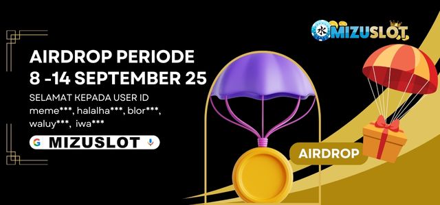 Airdop Saldo Mingguan MIZUSLOT - Total 20 Juta/Bulan!